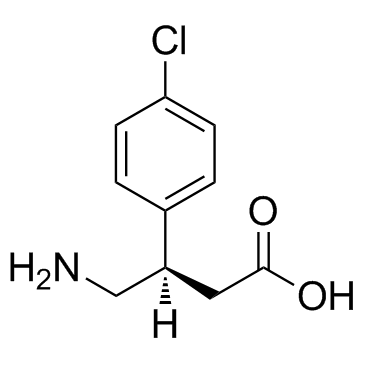 (R)-Baclofen结构式