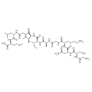 Amyloid beta-peptide(25-35)结构式