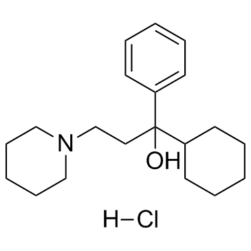 Trihexyphenidyl hydrochloride结构式