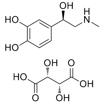 L-Epinephrine Bitartrate结构式