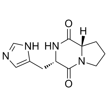 Cyclo(his-pro)结构式