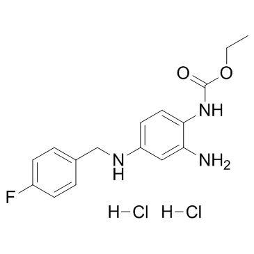 Retigabine dihydrochloride结构式