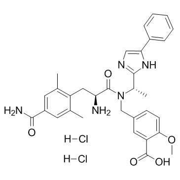 Eluxadoline Dihydrochloride结构式