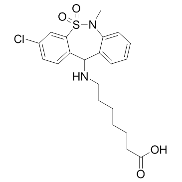 Tianeptine结构式