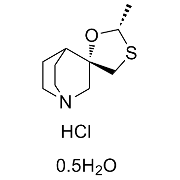 (+)-Cevimeline hydrochloride hemihydrate结构式