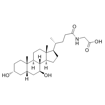 Glycoursodeoxycholic acid结构式