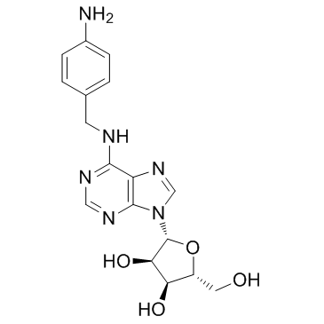 N-[(4-Aminophenyl)methyl]adenosine结构式