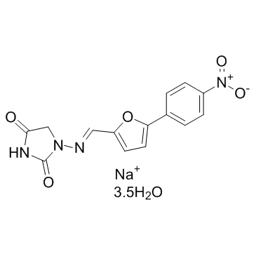 Dantrolene sodium hemiheptahydrate结构式