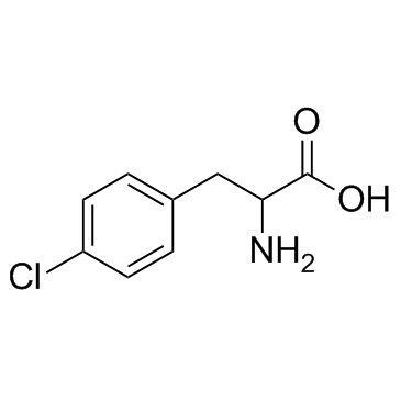 4-Chloro-DL-phenylalanine结构式