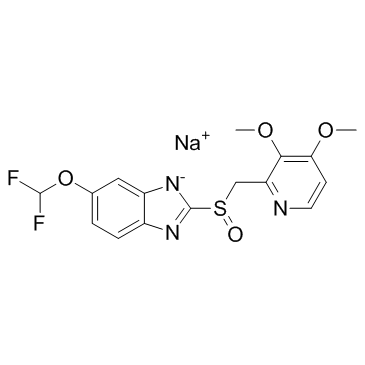 Pantoprazole sodium结构式