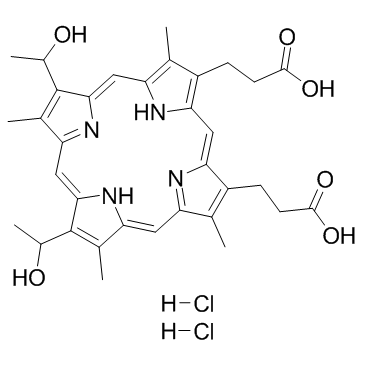 Hematoporphyrin dihydrochloride结构式