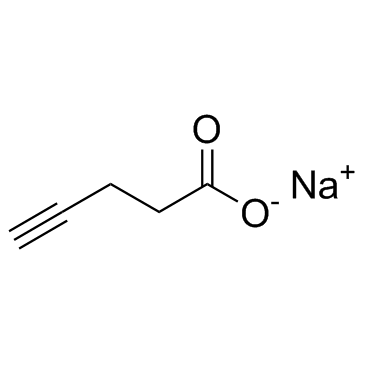 sodium 4-pentynoate结构式