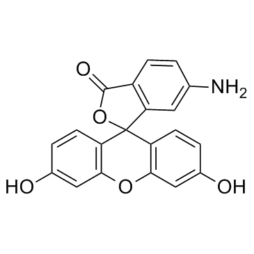 6-Aminofluorescein结构式