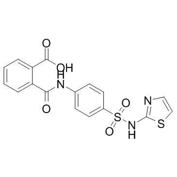 Phthalylsulfathiazole结构式