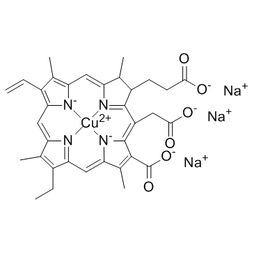 Chlorophyllin sodium copper salt结构式