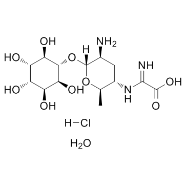 Kasugamycin hydrochloride hydrate结构式