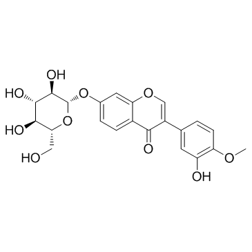 Calycosin-7-O-β-D-glucoside结构式