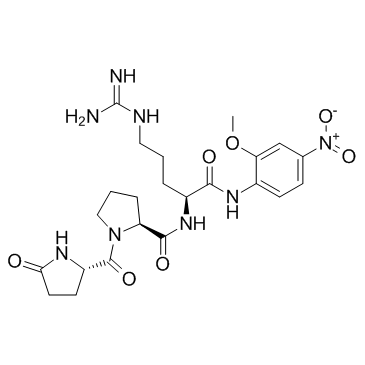 pGlu-Pro-Arg-MNA结构式