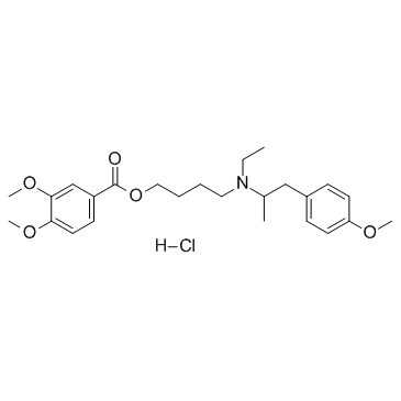 Mebeverine hydrochloride结构式