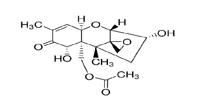 15-乙酰基脱氧雪腐镰刀菌烯醇结构式