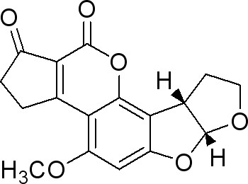 黄曲霉毒素B2结构式