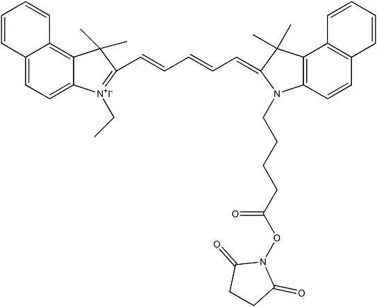 Cy5.5 NHS酯结构式