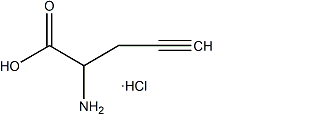 DL-炔丙基甘氨酸盐酸盐结构式