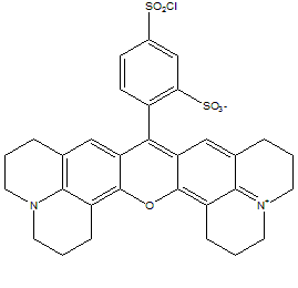 磺基罗丹明101磺酰氯结构式