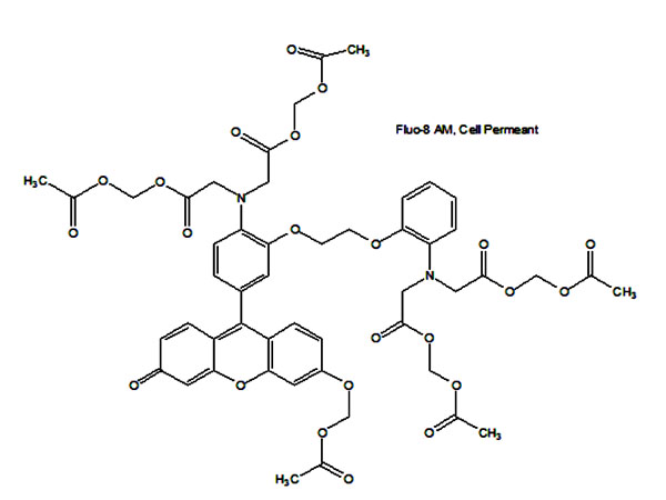 Fluo-8,AM结构式