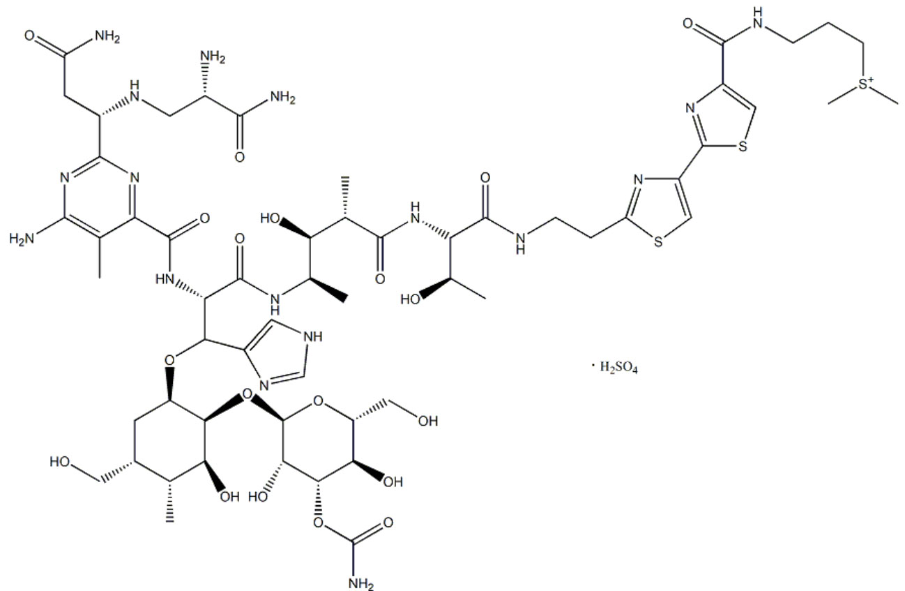 硫酸博莱霉素结构式