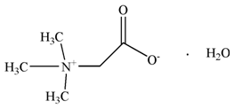 甜菜碱结构式